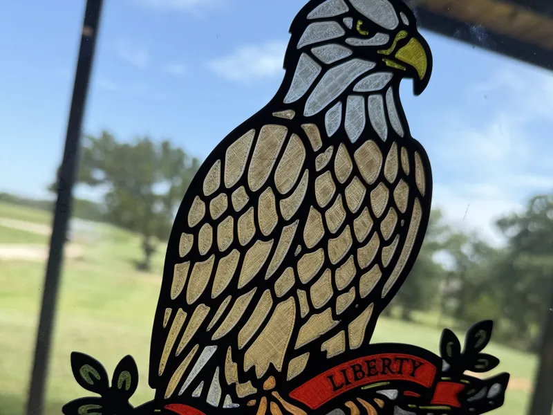Liberty Eagle Suncatcher — Stained Glass, 250th