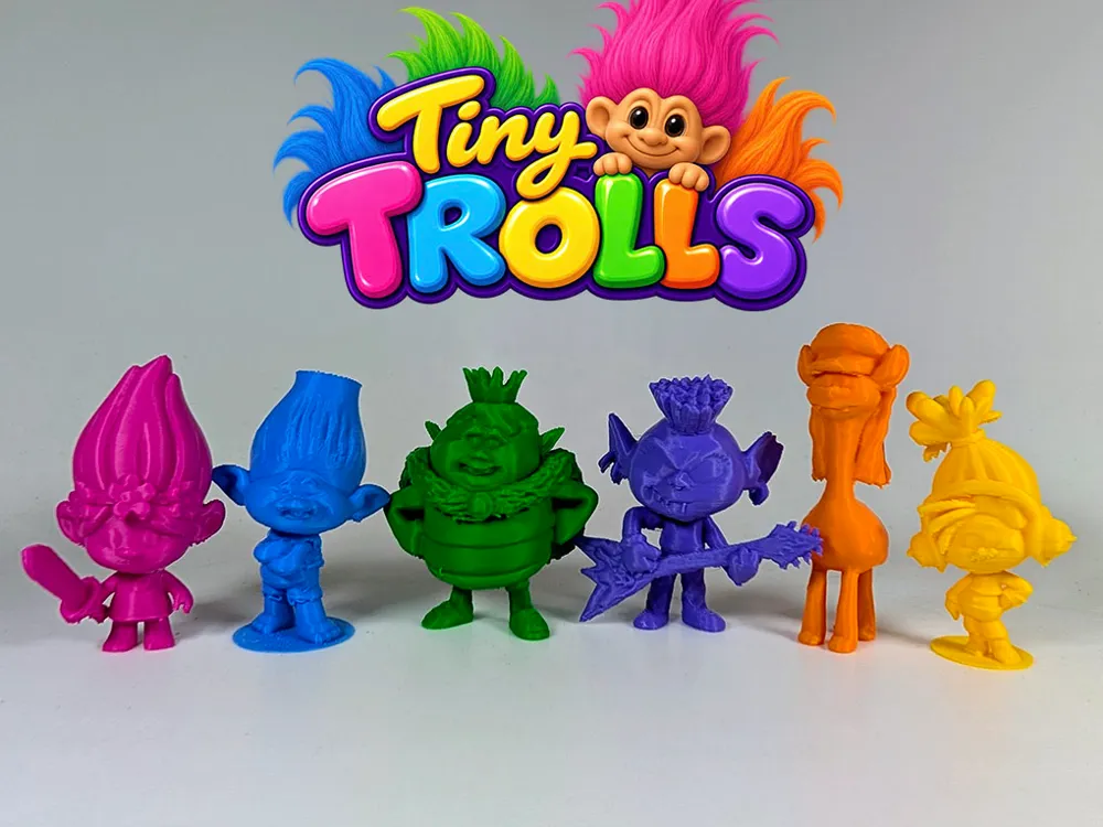 Modelo para impresión 3D: Tiny Trolls. Referencia del modelo original.