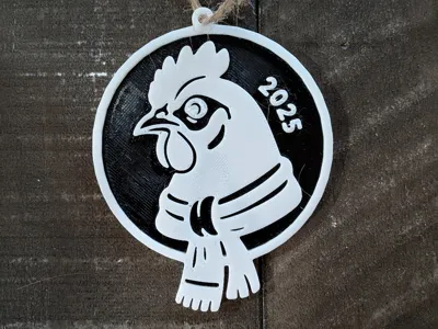 Chicken Ornament 2025