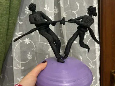 Sadzylla Lovers – Emotional Couple Sculpture