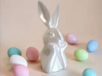 Geometric Easter Bunny – Elegant Minimalist Decor