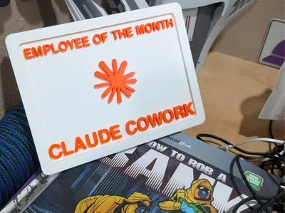 Claude Generated Employee Of The Month Plaque