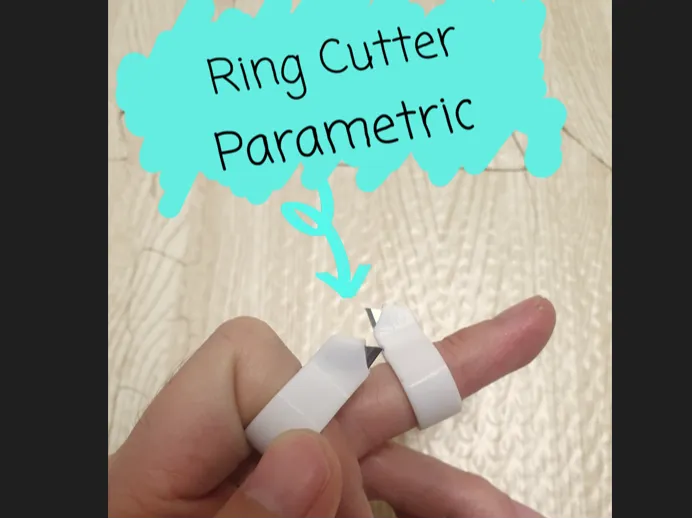 Hands-Free Ring Cutter (Parametric Model)v1.0.1