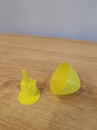Suprise egg middle finger by Pyciu MakerWorld: Download Free 3D Models