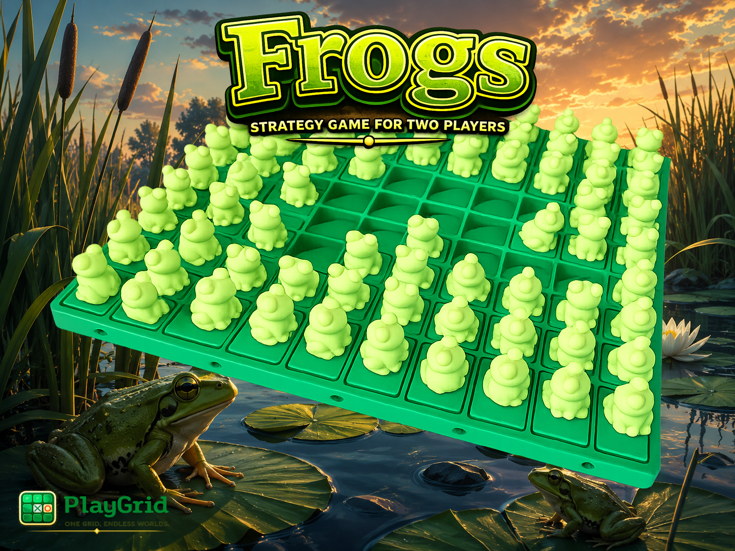 Frogs – A PlayGrid Strategy Game - 1