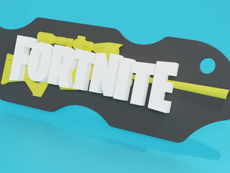 Fortnite Bolt Action Keychain 