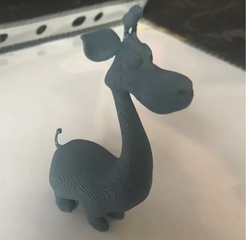 Nilpferd mit Giraffen Kopf