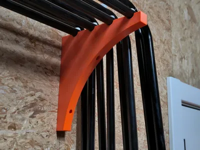Wall mount for 4 ( Ikea NISSE ) chairs