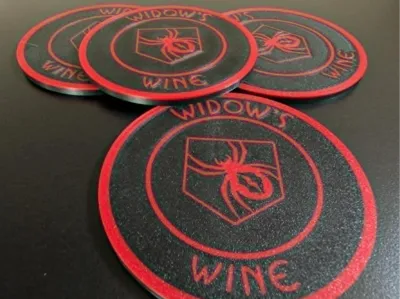 Black ops zombies Widow's wine coasters
