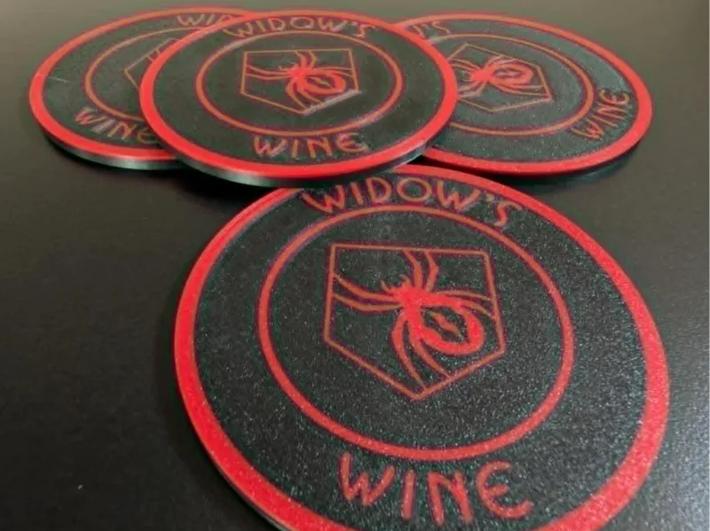 Black ops zombies Widow's wine coasters