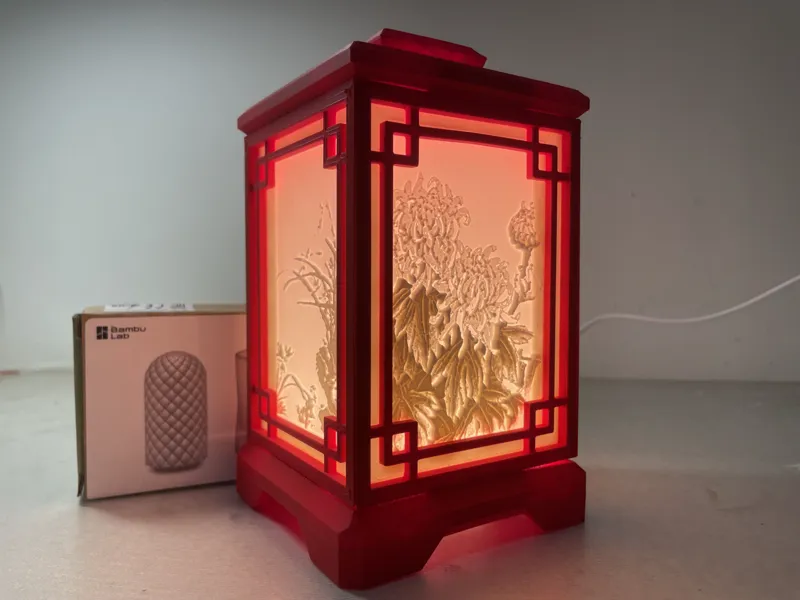 Four Noble Persons traditional Chinese lantern（四君子中国传统灯笼）