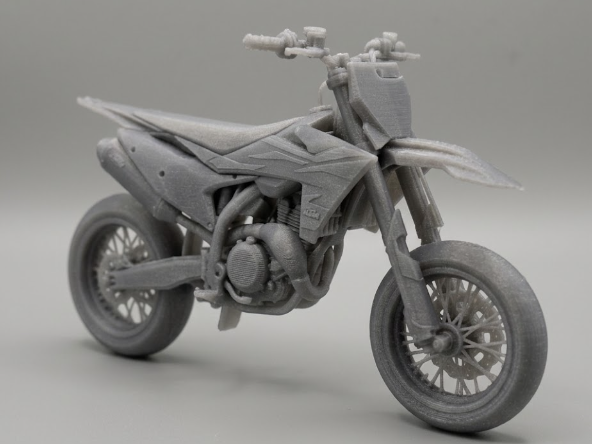 3D Printed KTM 450 SX Supermoto Scale Model