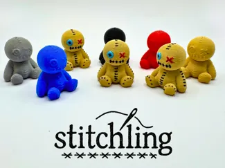 Stitchling the Rag Doll – Keychain + Toy