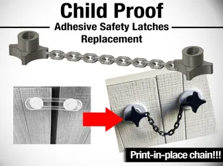 Child-Proof Adhesive Safety Latches Replacement