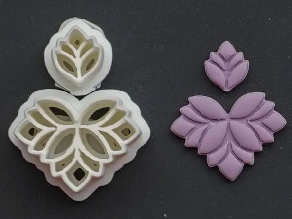 Organic Polymer Clay Cutter Earrings Necklace Pin