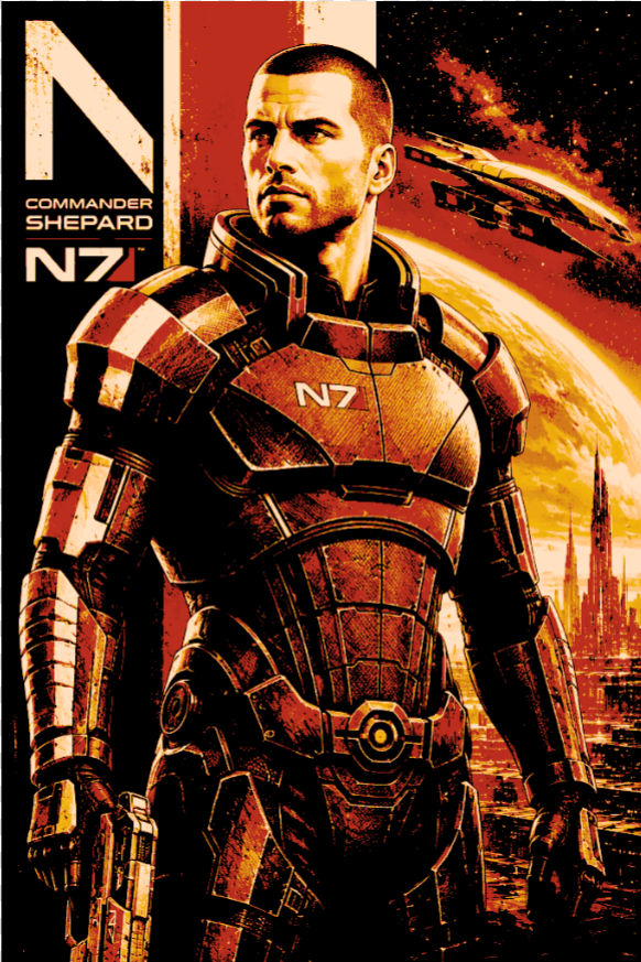 Miniatura 2 do modelo 3D Commander Shepard