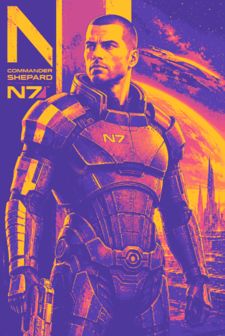 Miniatura 4 do modelo 3D Commander Shepard
