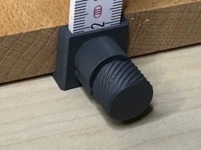 Folding Rule Edge Stop Measuring Aid
