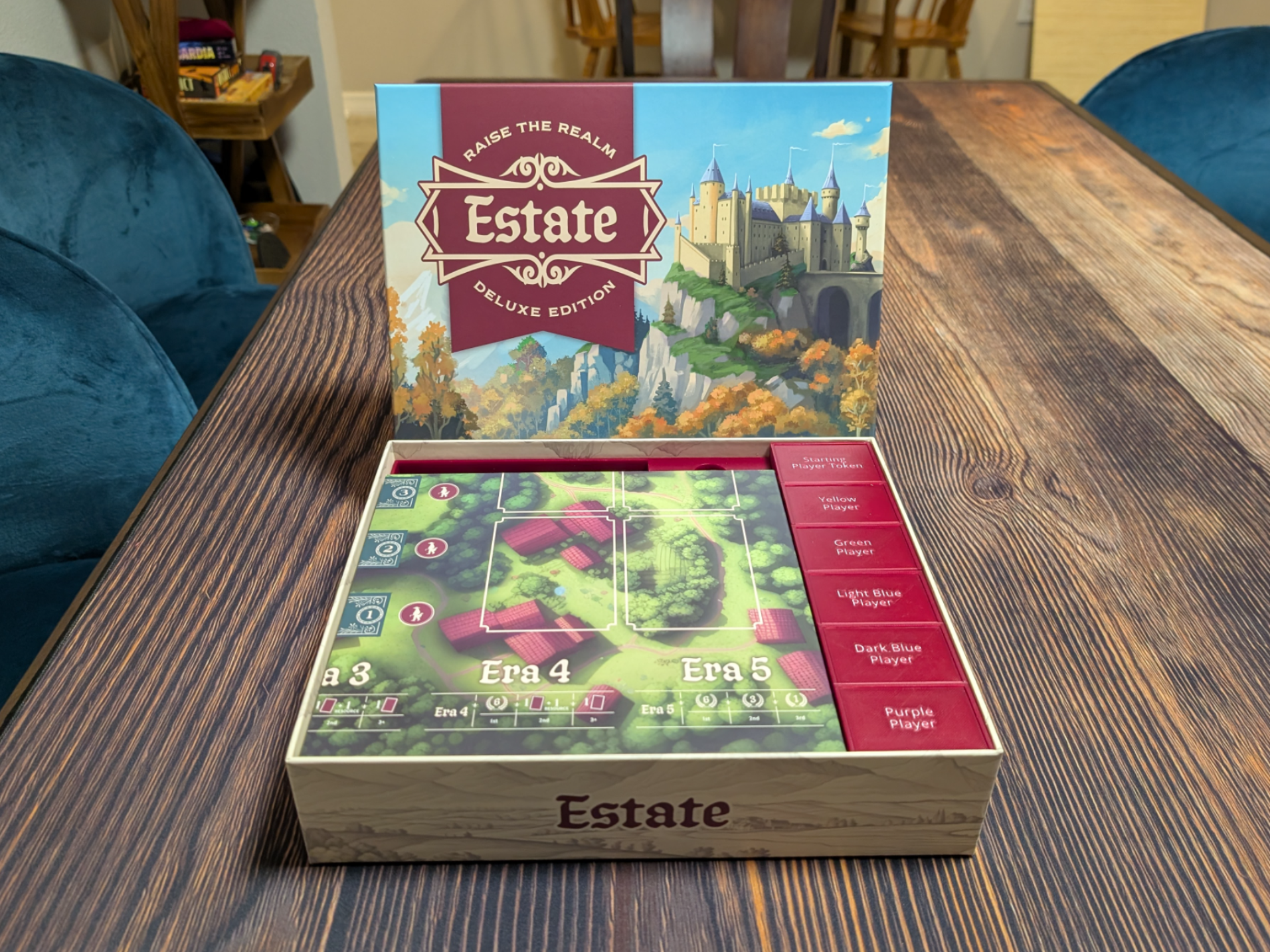 Estate Raise the Realm Board Game Insert