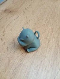 Keychain version of the angry mini hippo
