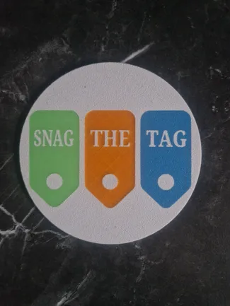 Snag The Tag Coaster