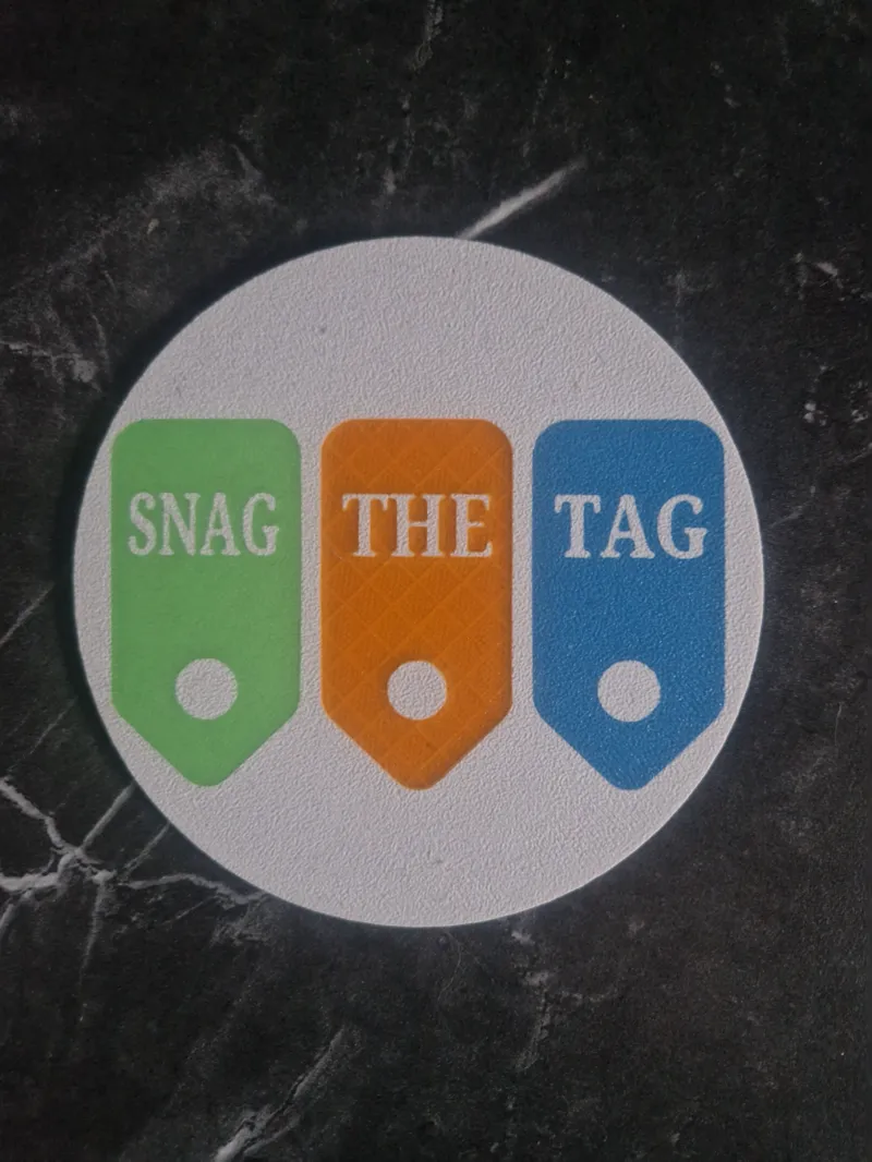 Snag The Tag Coaster