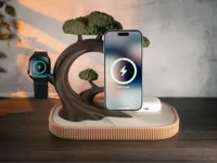 Dual Magsafe 25W  + Apple Watch Charger Bonsai (v1.1)