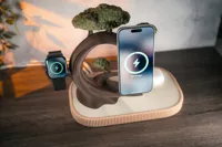Dual Magsafe 15W + Apple Watch Charger Bonsai (v1.1)