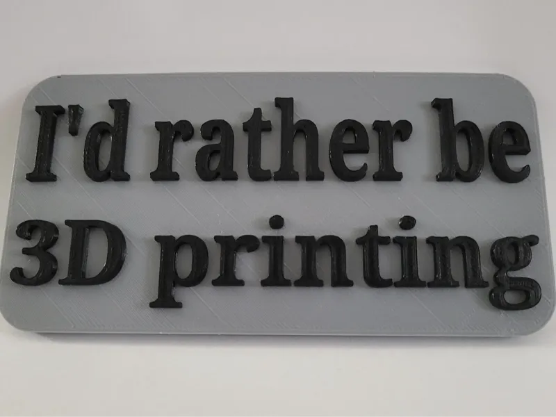 Rather be 3D printing