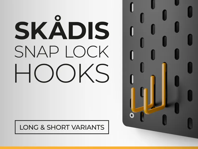 IKEA Skadis Snap Lock Hooks
