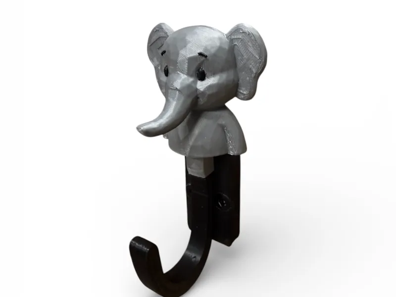 Kids Elephant Hanging Hook Topper