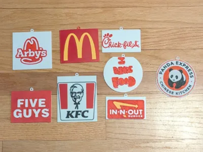 fast food key chain (adding a few each day)