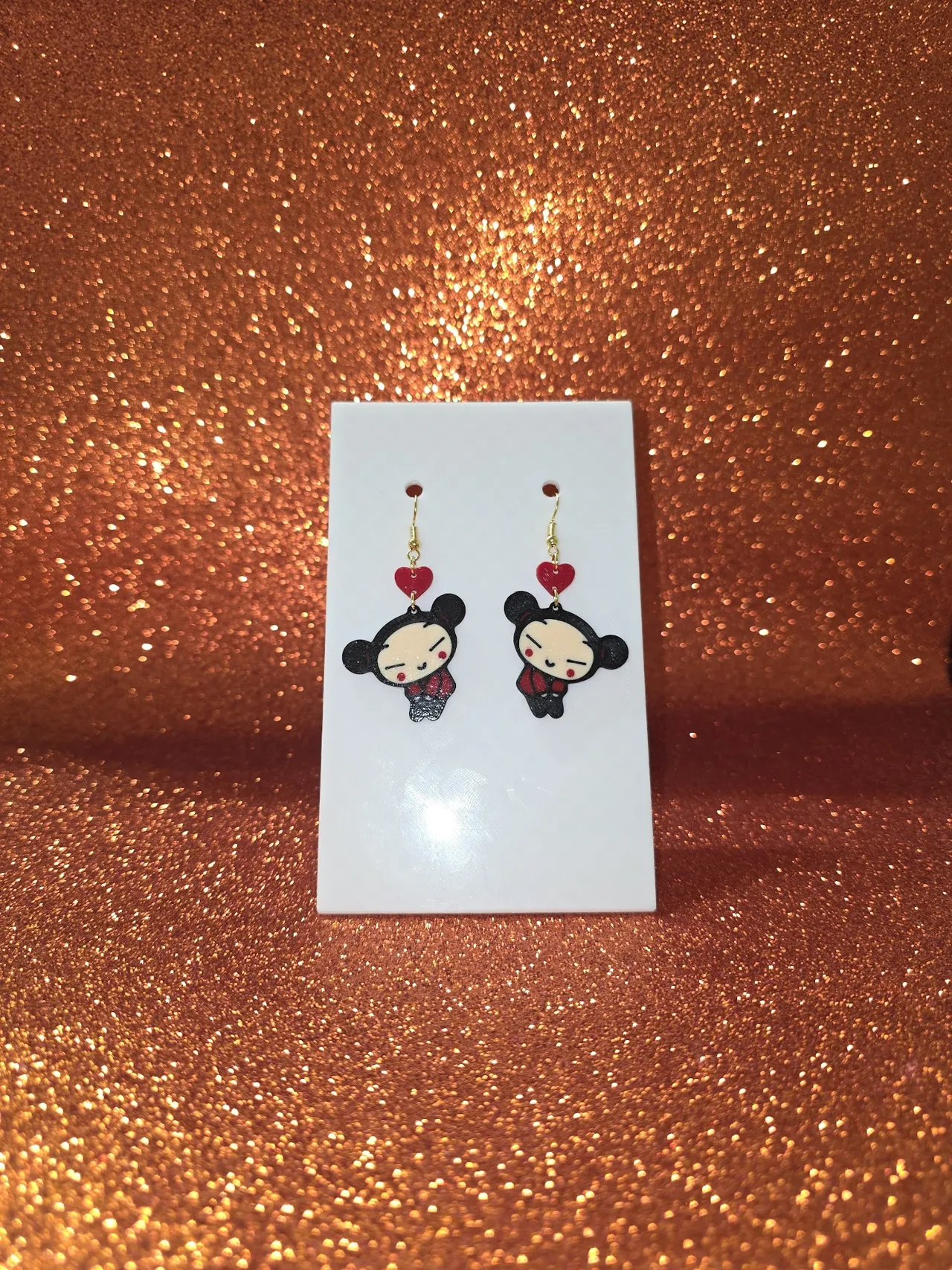 Pucca love earrings view 2