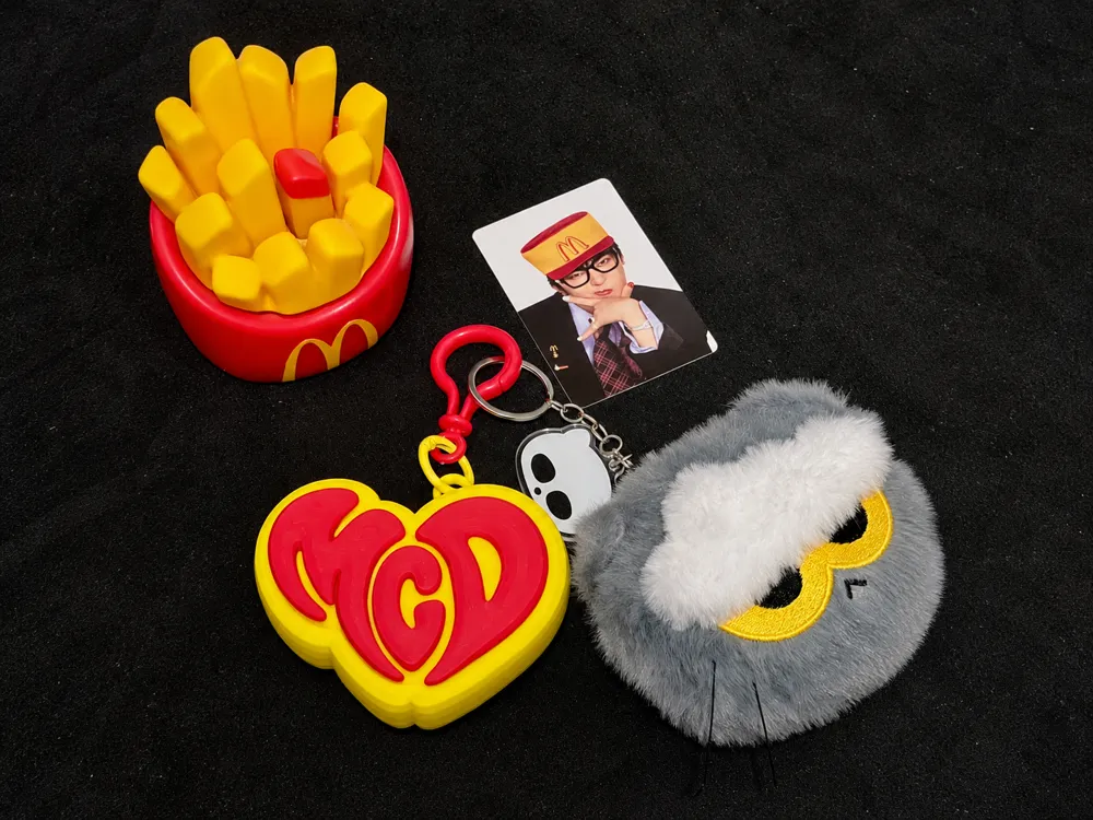 G-Dragon X McDonald's collaboration custom charm - Free 3D Print Model ...