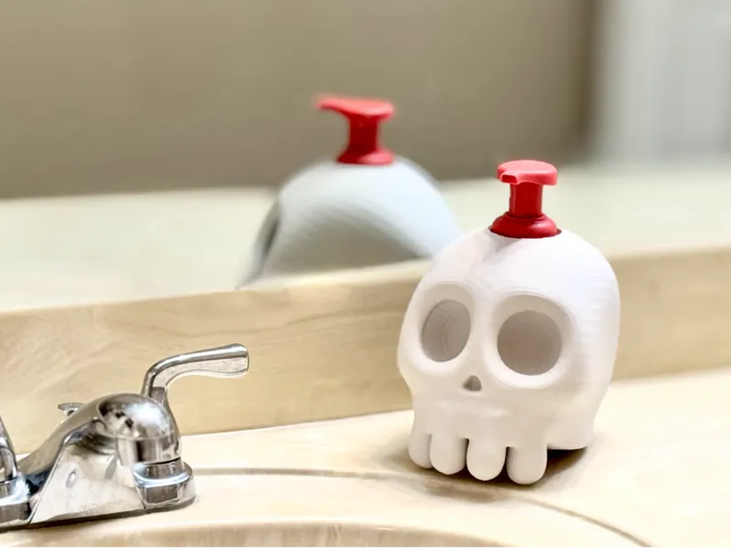 Halloween Skull Foaming Soap Dispenser Sleeve