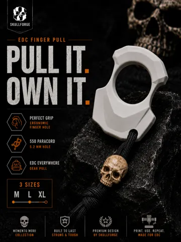 Adorno temático: SkullForge EDC Finger Pull - Paracord Gear Pull — vista de referencia 2