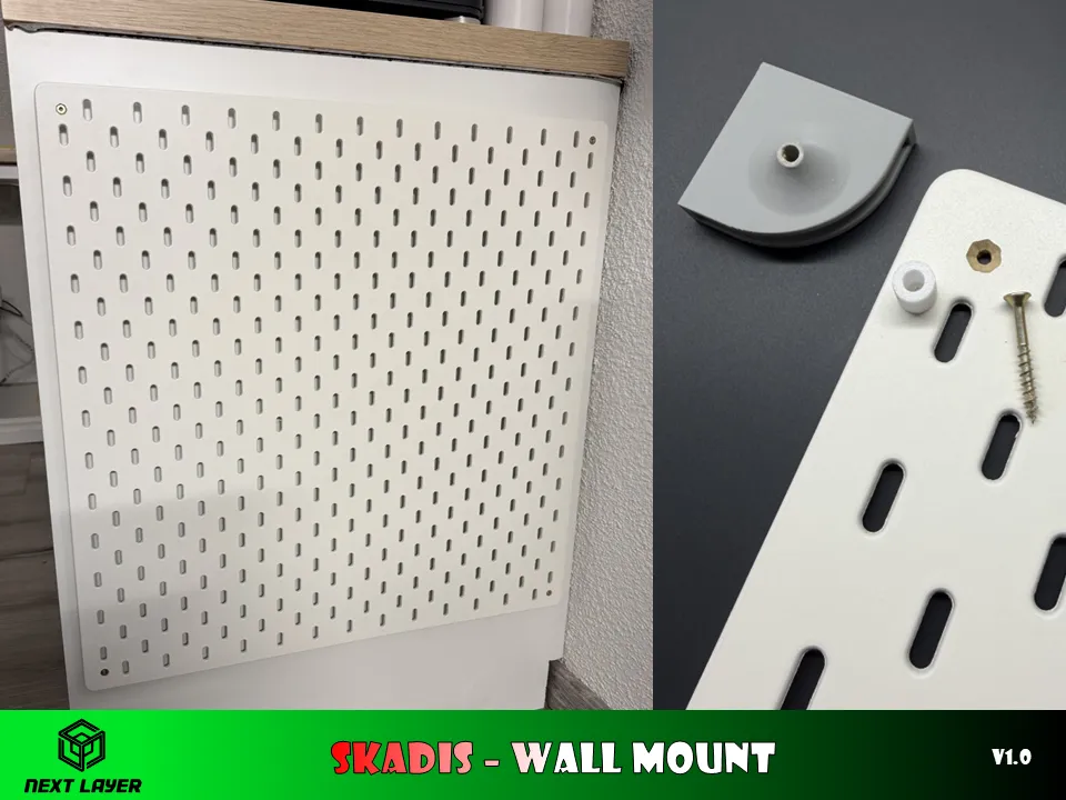 Skadis - wall mount - Free 3D Print Model - MakerWorld