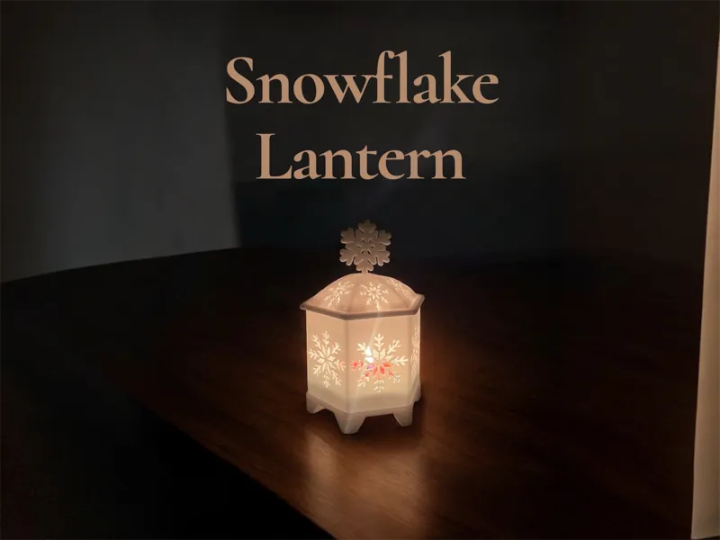 Snowflake Lantern - tealight