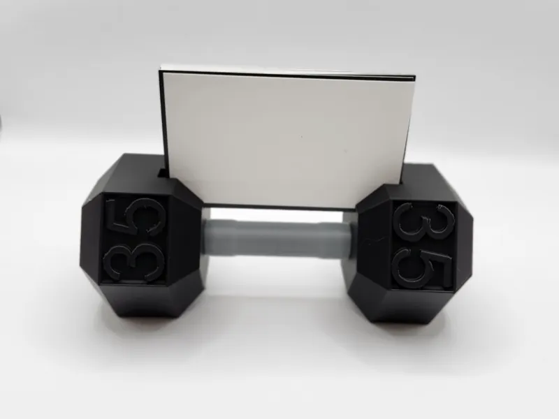 35lb Dumbbell Business Card Holder