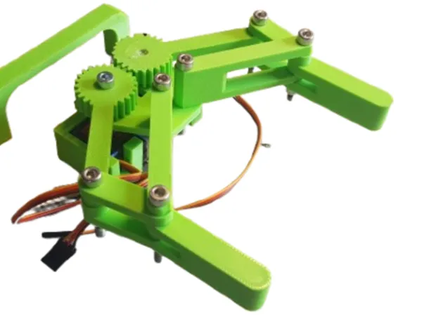Pince à 2 axes pour servomoteurs (robotique)