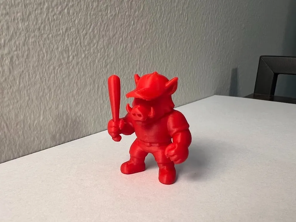 Realistic Razorback Razorback Baseball Player - Free 3D Print Model - MakerWorld
