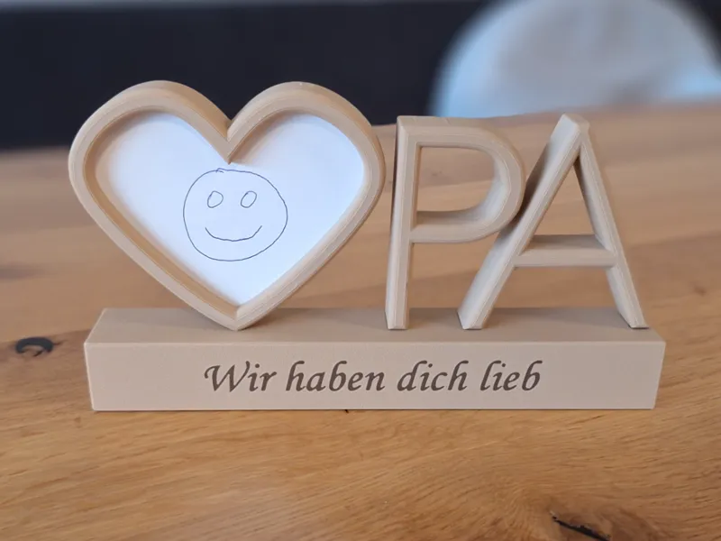 Opa Bilderrahmen Geschenk