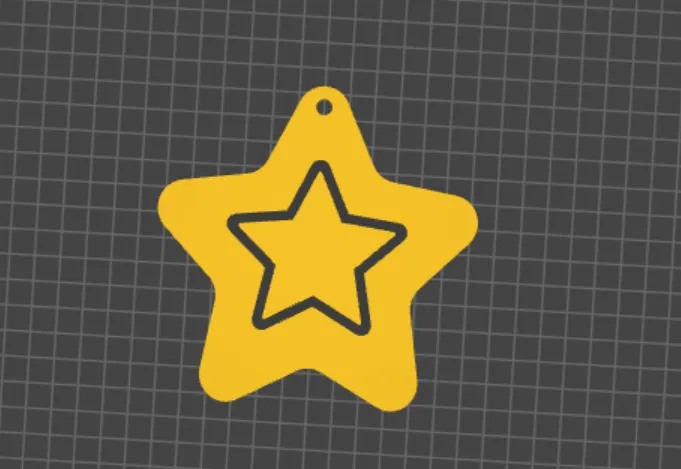 star Christmas ornament