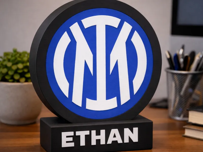 Lampada inter con nome personalizzabile