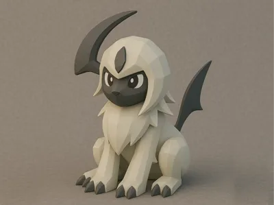 Low-Poly Absol (Pokemon)