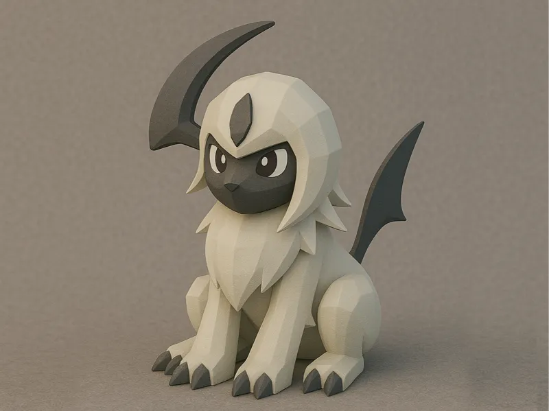 Low-Poly Absol (Pokemon)