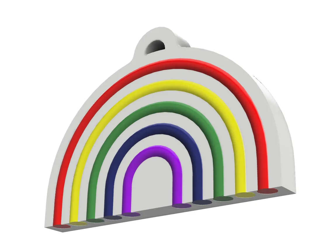 Customizable Rainbow Earring - 10 Min - NO AMS view 3