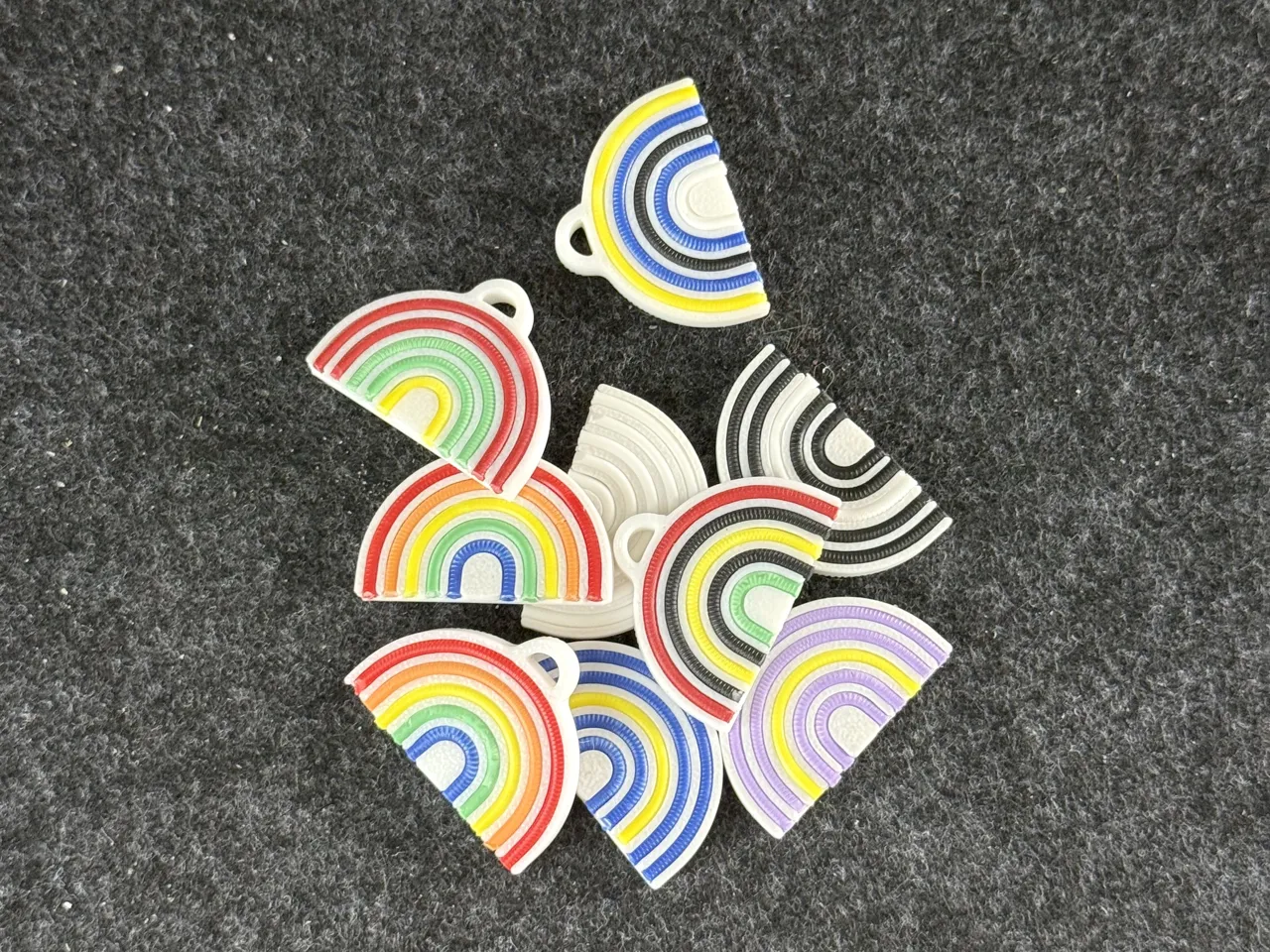 Customizable Rainbow Earring - 10 Min - NO AMS view 2