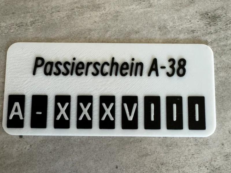 Passierschein A-38