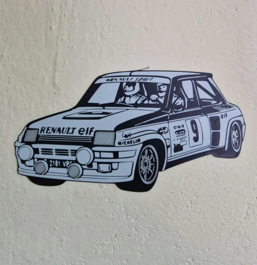 Tribute to Renault 5 Turbo - Free 3D Print Model - MakerWorld